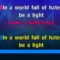 Be A Light – Thomas Rhett (KARAOKE)