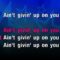 Ain’t Giving Up – Craig David & Sigala (KARAOKE)