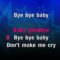 Bye Bye Baby – Bay City Rollers (KARAOKE)