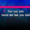 Cry Me A River – Michael Buble (KARAOKE)