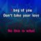 Don’t Take Your Love From Me – Michael Buble (KARAOKE)