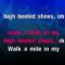 High Heeled Shoes – Megan McKenna (KARAOKE)