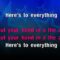 Here’s To Everything (Ooh La La) – Misha B (KARAOKE)