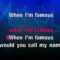 Famous – Nathan Sykes (KARAOKE)