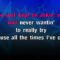 All The Times I Cried – Sharleen Spiteri (KARAOKE)