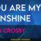 You Are My Sunshine – Bing Crosby (KARAOKE)