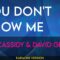 You Don’t Know Me – Eva Cassidy & David Gray (KARAOKE)