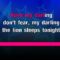 The Lion Sleeps Tonight – Tokens (KARAOKE)