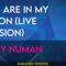 You Are In My Vision (live version) – Gary Numan (KARAOKE)