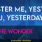 Yester Me, Yester You, Yesterday – Stevie Wonder (KARAOKE)