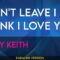 Don’t Leave I Think I Love You – Toby Keith (KARAOKE)