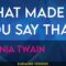 What Made You Say That – Shania Twain (KARAOKE)