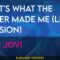 That’s What The Water Made Me (live version) – Bon Jovi (KARAOKE)