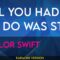 All You Had To Do Was Stay – Taylor Swift (KARAOKE)