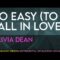 Olivia Dean – So Easy (To Fall In Love) | Karaoke with Lyrics | Instrumental (No Backing Vocals)