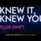 Taylor Swift – I Knew It, I Knew You | Karaoke Version with Lyrics | Vocal Guide | Toy Story 5
